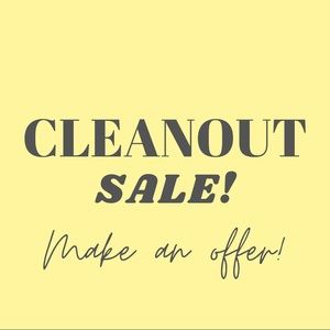 CLOSET CLEAN OUT SALE!!